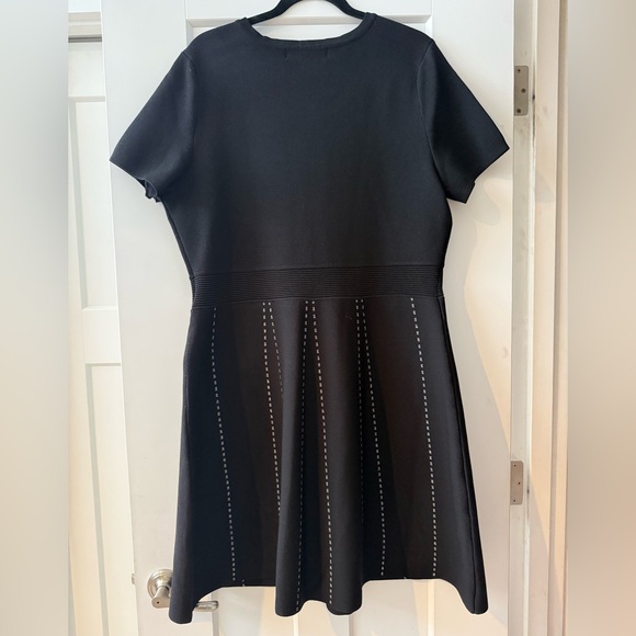 Never worn black and silver A-line sweater dress from Karl Lagerfeld Paris. - Picture 2 of 3